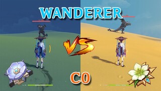 Scaramouch (Wanderer) Artifacts DMG Comparison, Desert Pavilion Chronicle vs Viridescent Venerer