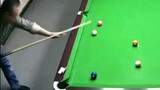 Impressive snooker technique
