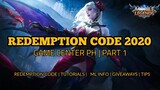 REDEMPTION CODE 2020 | MOBILE LEGENDS | GAME CENTER PH