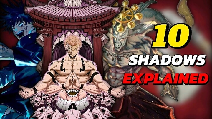 10 Shadows Technique Explained | Strongest Shikigami in JJK