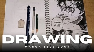 Drawing manga blue lock, Jadinya oke juga,, Kalo menurut kalian gmn cuy??