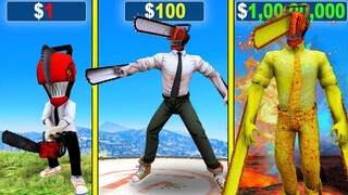 $1 CHAINSAW MAN to $1,00,00,000 ULTIMATE CHAINSAW MAN in GTA 5