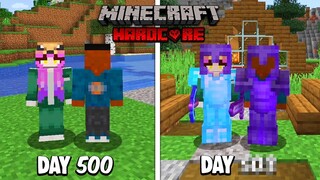 We Survive Minecraft Hardcore!?!?... (With Girl)