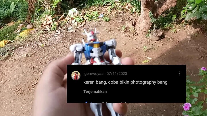 cobain photography & stopmotion Gundam aerial