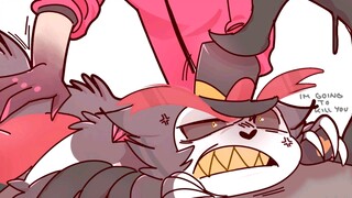 Squish that cat (Hazbin Hotel)