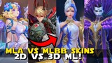 MLA VS MLBB SKINS! | MOBILE LEGENDS ADVENTURE AND MLBB SKINS COMPARISON | 2D VS 3D!