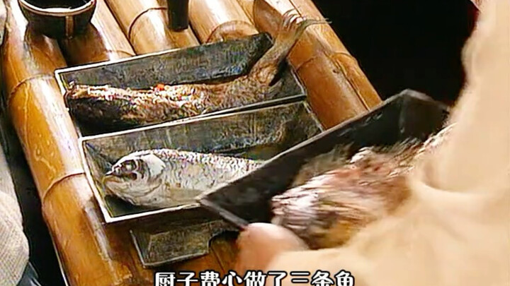 The chef painstakingly prepared three fish, but before the master could even taste them, a servant o