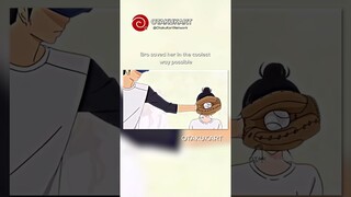 Bro saved her in the coolest way possible | #anime #shorts #animeedits #animememes