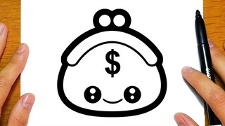 BELAJAR MELUKIS BEG DUIT COMEL | Lukisan yang mudah