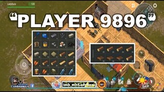 "PLAYER 9896" using tanning rack to block - Last Day On Earth: Survival