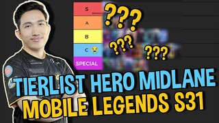 TIERLIST HERO MIDLANE TERBARU S31 - Mobile Legends