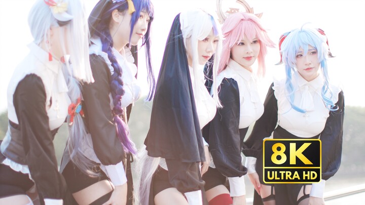[8K] Ultimate Visual Experience: Guangzhou CPSP – Genshin Impact – Nun Cosplay – Bystander’s Perspec