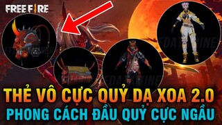 Thẻ Vô Cực Mới Quỷ Dạ Xoa 2.0 Phong Cách Đầu Quỷ Cực Ngầu, Review Full 2 Thẻ Vô Cực Mới| Free Fire