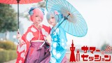 [Dance]Tarian Duo dengan Kostum Rem dan Ram|BGM:東京ウインターセッション