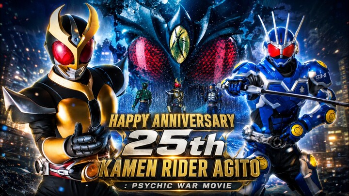 Happy Anniversary 25th Kamen Rider Agito Psychic War Movie on Super Climax Heroes!!!