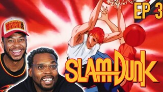 HANAMICHI DUNKS ON AKAGI! Slam Dunk Ep 3 Reaction