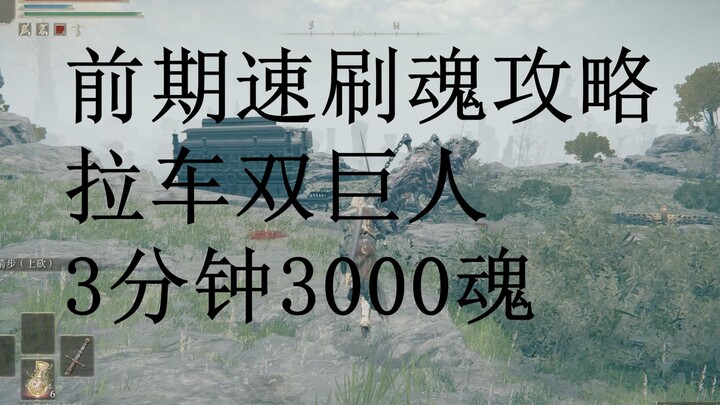 艾尔登法环系列-前期速刷魂，双巨人，3分钟3000魂。