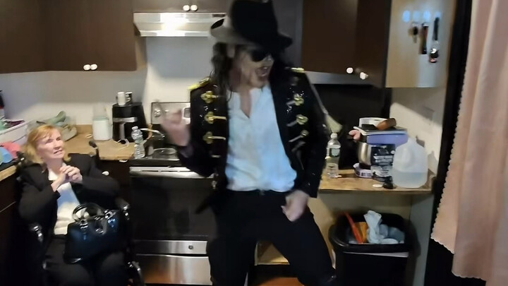 I hired a Michael Jackson impersonator to perform for my grandma.