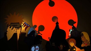 Aliansi Naruto vs Danzo Uchiha Madara yang dilukis dengan tangan satu vs tiga (Bagian 1)