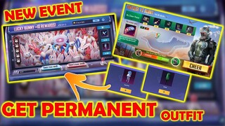 LUCKY BUNNY EVENT | TORTOISE VS BUNNY EVENT | GET PERMANENT OUTFIT WITH 90 UC | FULL EXPLAINED