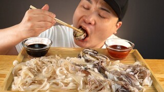 [Mukbang TV] - Sashimi mực và bào ngư | ASRM