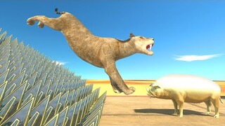 Who Can Reach Golden Pig - Animal Revolt Battle Simulator