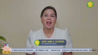 VERY INSPIRING MESSAGE from VP SARA DUTERTE for NATIONAL TEACHER'S MONTH | #indaysaraduterte