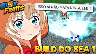 CRIEI uma BUILD do SEA 1 para CAÇAR BOUNTY no Blox fruits 🔥🌊