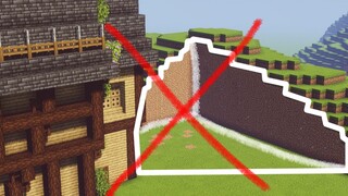 【Arsitektur mc】Bagaimana cara menyambungkan medan dengan bangunan?