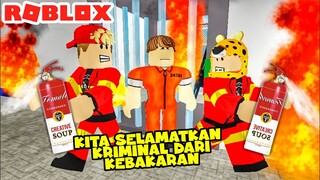 BANG BOY SELAMATKAN CRIMINAL YANG TERJEBAK DALAM KEBAKARAN DI ROBLOX