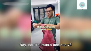 Mua con cua 'NỬA KÝ', tháo dây ra cân thử thì 'RUỘT ĐAU NHƯ CẮT' #lifestyle