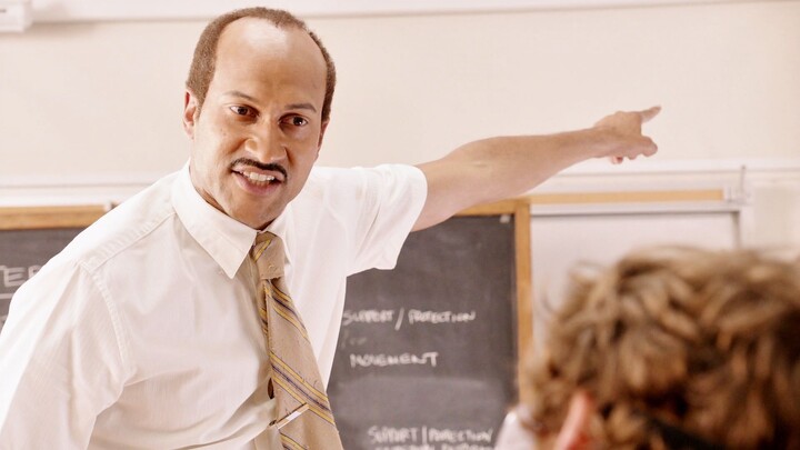 The teacher calls on students by name.