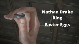 The Last of Us Part II - Uncharted (Nathan Drake) Easter Egg (Engraved Ring)