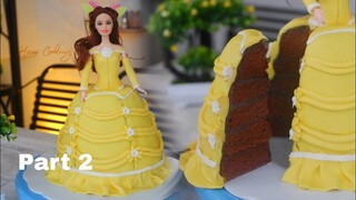 CARA MEMBUAT KUE FONDANT DEKORASI PRINCESS PART 2 | HOW TO MAKE FONDANT CAKE DECORATION PART 2