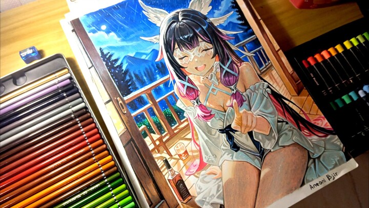 Cara Menggambar Columbina | DrawNime