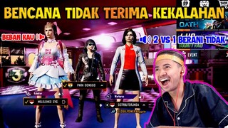 BENCANA TIDAK TERIMA KEKALAHAN !!! GILA PAK PANGGIL TEMAN... 2 VS 1 EH DONGGO