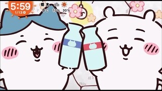 1/13ハチワレ　うさぎ　ちいかわ　目覚ましテレビ！占い！やは！ちいかわ占い🔮目覚ましテレビ📺