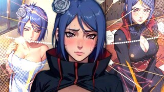 Ketika Konan kewalahan melawan Obito di atas *****