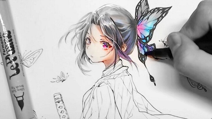 【手绘】蝴蝶忍-小本本摸鱼计划part.9