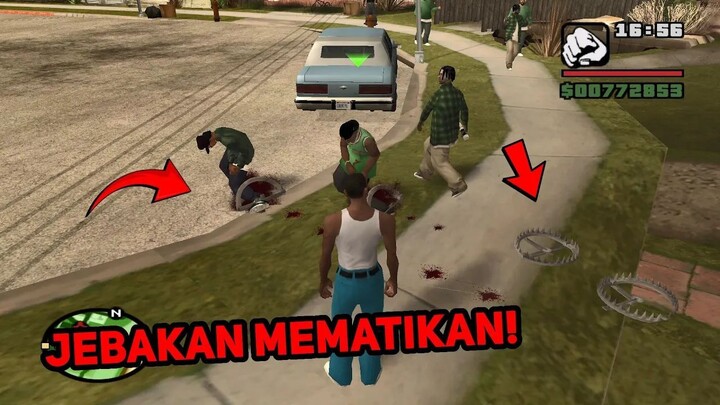 Gw Jailin Warga Los Santos Pake Jebakan BERUANG Di GTA San Andreas!