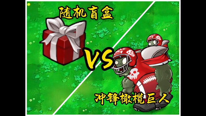 【植物大战僵尸杂交版】第六期随机盲盒，5盲盒vs冲锋橄榄巨人