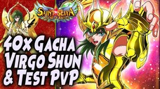 40x GACHA & Test PVP VIRGO SHUN + Test SAGISEIYA n SEAHORSE 🔥 Saint Seiya: Legend of Justice