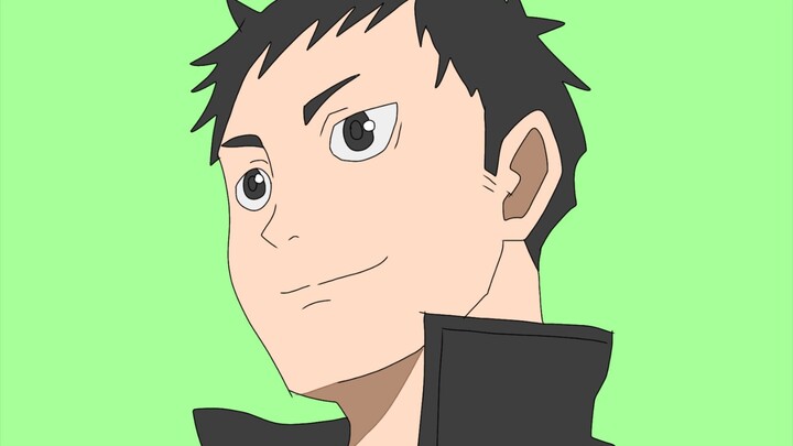 Menggambar Daichi waktu pertama kali muncul di eps 2