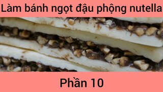Làm bánh ngọt đậu phộng nutella #10