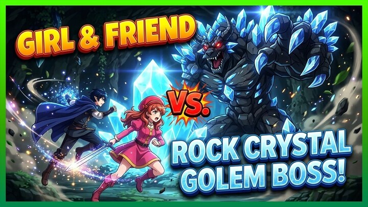 Shootas-chan Adventure Fantasy #01 - Gadis pink vs Boss Golem Batu Kristal