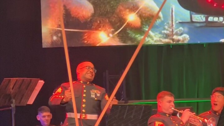 Is playing the woodblock in a symphony really this fun? Hahaha!