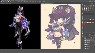 1506 - Sin / NIKKE GODDESS OF VICTORY / Vertical Timelapse