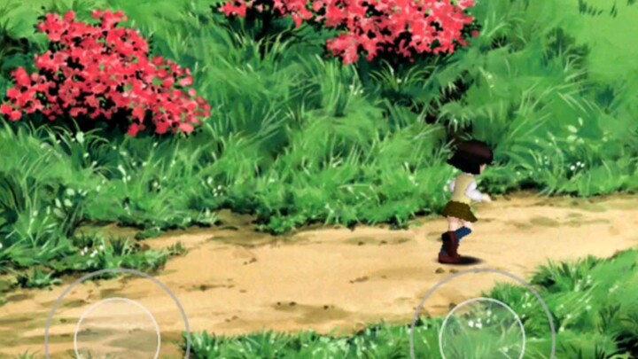 Inuyasha Secret of the Cursed Mask clip - Shippo Run Away and Meeting Kikyo