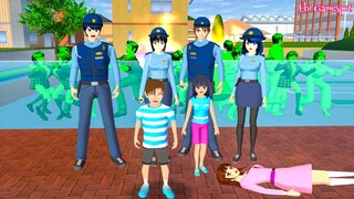 Yuta Tau Kazue Digigit Zombie | Polisi Sakura Kejar Semua Zombie Di Kota - Sakura School Simulator