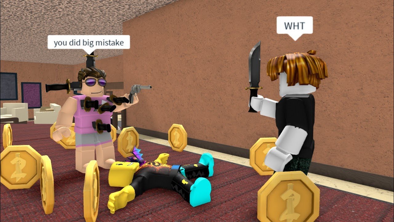 When you're the last one alive in MM2 #roblox #mm2 #robloxmm2